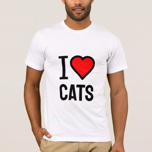 猫好きTシャツ Tシャツ (正面)