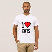 猫好きTシャツ Tシャツ (正面フル)
