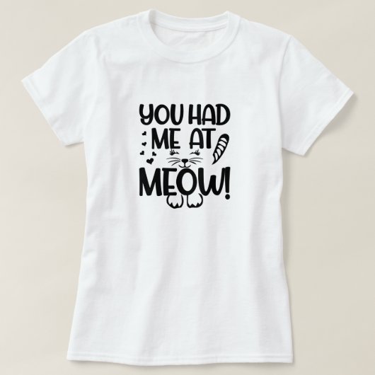 猫好きTシャツ Tシャツ (デザイン正面)