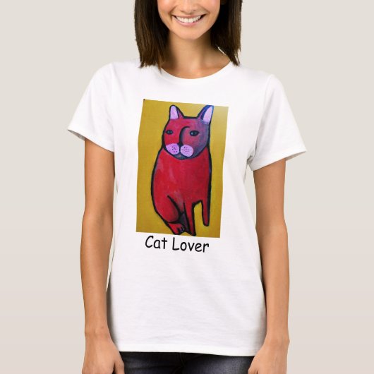 猫好きTシャツ Tシャツ (正面)