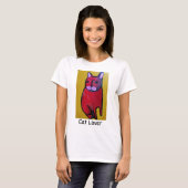 猫好きTシャツ Tシャツ (正面フル)