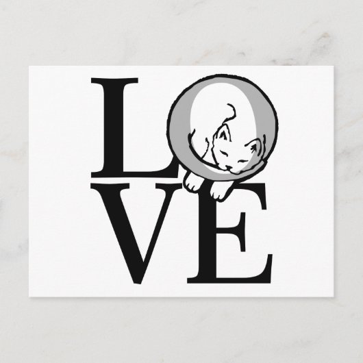 猫好クリックきカスタマイズ10色 ポストカード (正面)