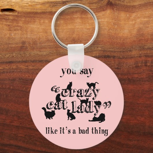 猫好熱狂するきって悪いって キーホルダー (正面)