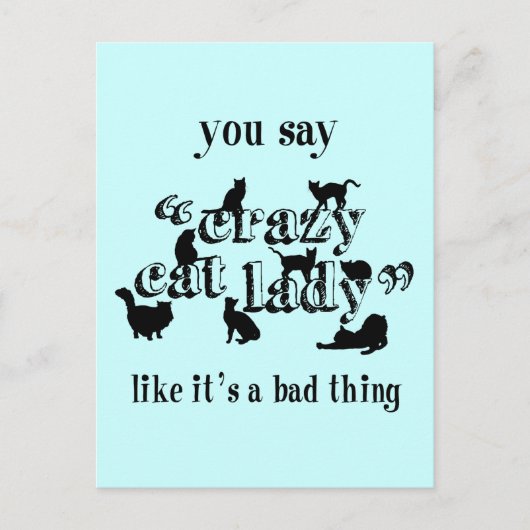 猫好熱狂するきって悪いって ポストカード (正面)