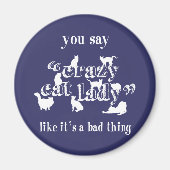 猫好熱狂するきって悪いって マグネット (正面)