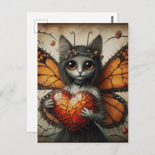 猫妖精 ポストカード (正面/裏面)