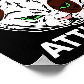 猫姿勢猫ムードペットキャラクター ポスター (角)