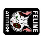 猫姿勢猫ムードペットキャラクター マグネット (横)