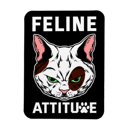 猫姿勢猫ムードペットキャラクター マグネット (縦)