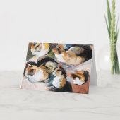 猫威厳がある勉強 カード (正面)