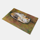 猫威厳があるMacke書式 ドアマット (アングル)