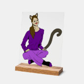 猫娘 アクリルサイン (傾斜)