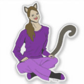猫娘 シール (正面)
