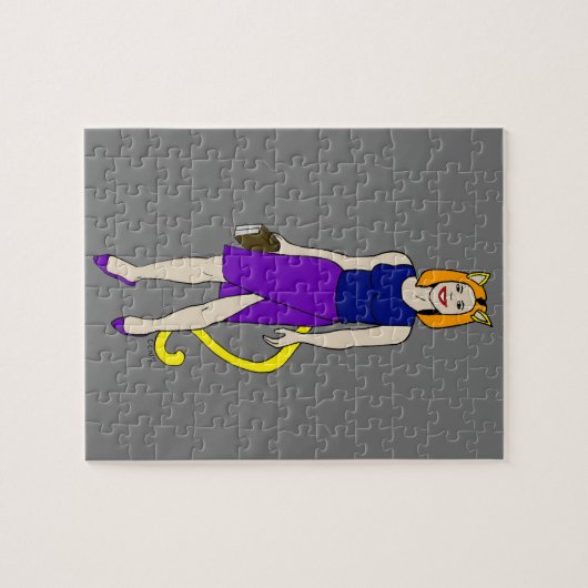 猫娘 ジグソーパズル (横)