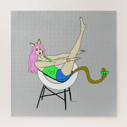 猫娘 ジグソーパズル (縦)