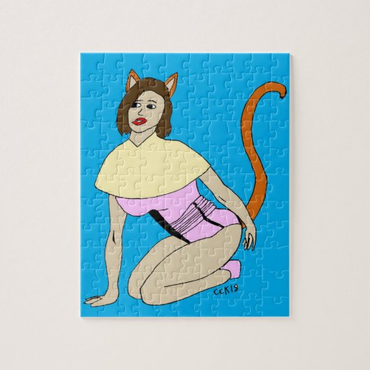 猫娘 ジグソーパズル (縦)
