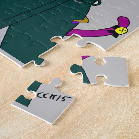 猫娘 ジグソーパズル (側面)