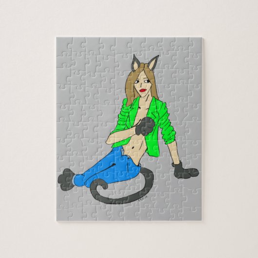 猫娘 ジグソーパズル (縦)