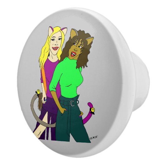 猫娘 セラミックノブ (右)