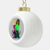 猫娘 セラミックボールオーナメント (右)