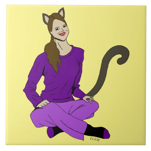 猫娘 タイル (正面)