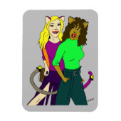 猫娘 マグネット (縦)