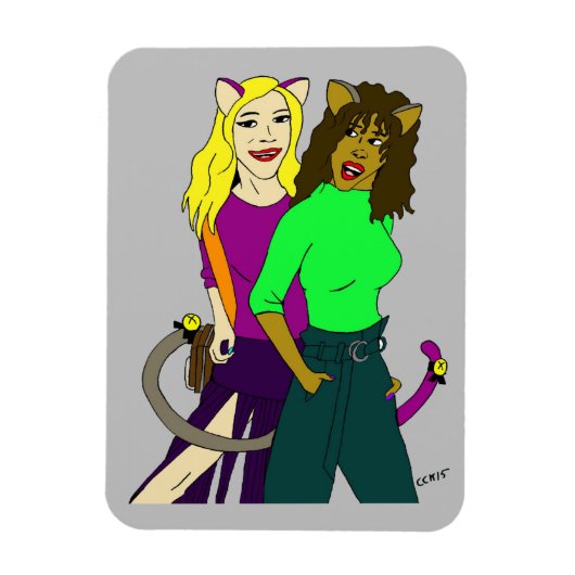 猫娘 マグネット (縦)