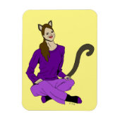 猫娘 マグネット (縦)