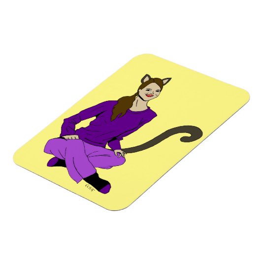 猫娘 マグネット (左側)