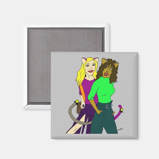 猫娘 マグネット (正面/裏面)