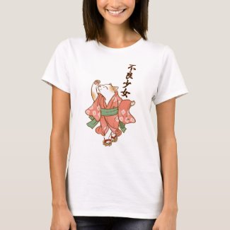 猫娘 不良少女 Tシャツ