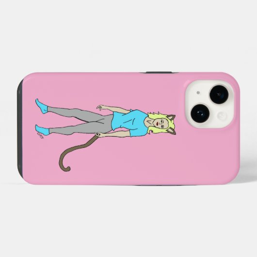 猫娘 iPhoneケース (裏面横)