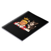 猫嫌いに捧ぐ No Kings 面白Tシャツ クラシック ノートブック (左側)