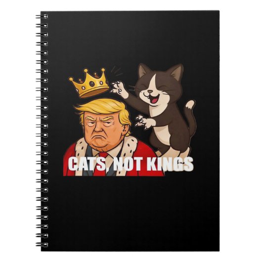 猫嫌いに捧ぐ No Kings 面白Tシャツ クラシック ノートブック (正面)