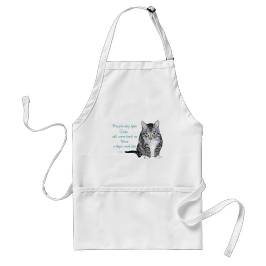 猫嫌いの人へ 猫の知恵 スタンダードエプロン (正面)