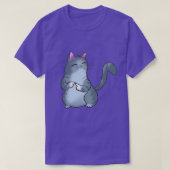 猫嫌い指 Tシャツ (デザイン正面)