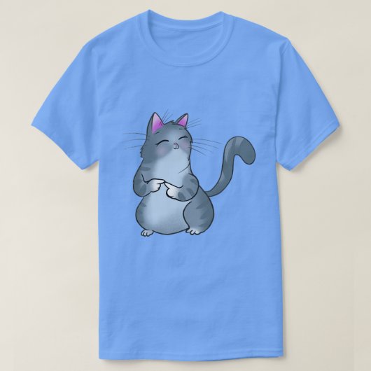 猫嫌い指 Tシャツ (デザイン正面)
