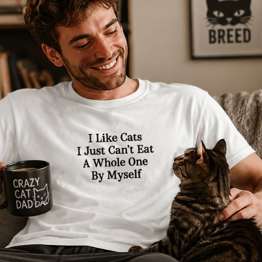 猫嫌い ダークユーモア 全ては食べられない Tシャツ