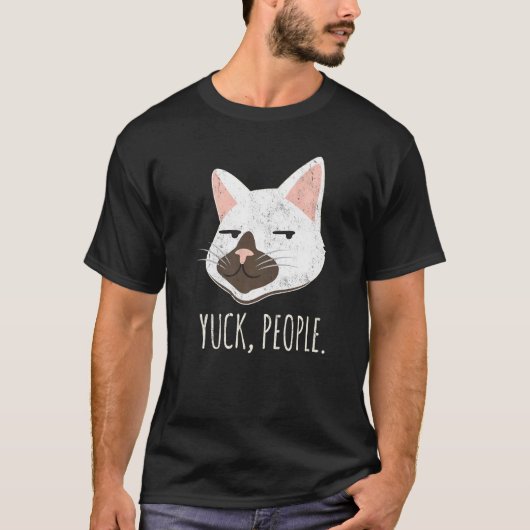 猫嫌い 猫 猫ママ ネコ好き 猫の飼い主 Tシャツ (正面)