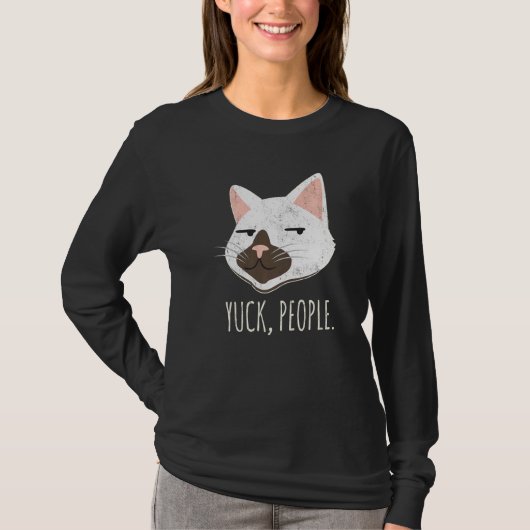 猫嫌い 猫 猫ママ ネコ好き 猫飼いさん Tシャツ (正面)