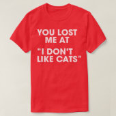 猫嫌い Tシャツ (デザイン正面)