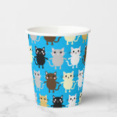 猫子供の誕生日パーティー 紙コップ (左)