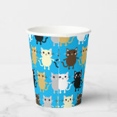 猫子供の誕生日パーティー 紙コップ (右)