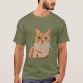 猫子猫かわいい猫 Tシャツ (正面)