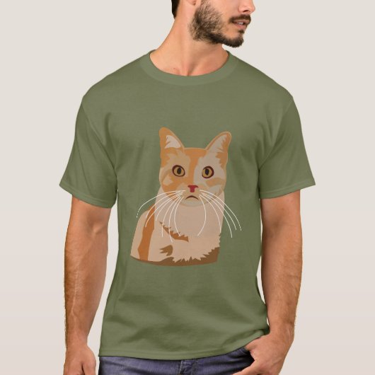 猫子猫かわいい猫 Tシャツ (正面)