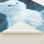 猫子猫の雪絵動物自然 シェルパブランケット (3/4)