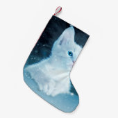猫子猫の雪絵動物自然 スモールクリスマスストッキング (正面 (吊り時))