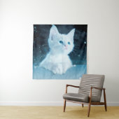 猫子猫の雪絵動物自然 タペストリー (インサイチュ)