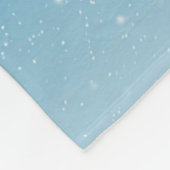 猫子猫の雪絵動物自然 フリースブランケット (角)