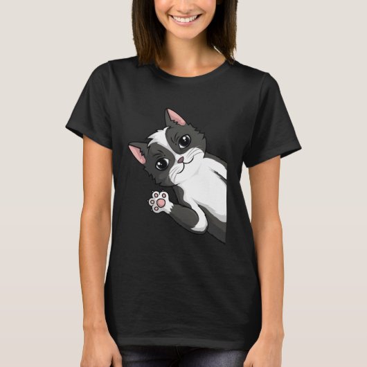 猫子猫ガールズキッズボーイズレディース Tシャツ (正面)